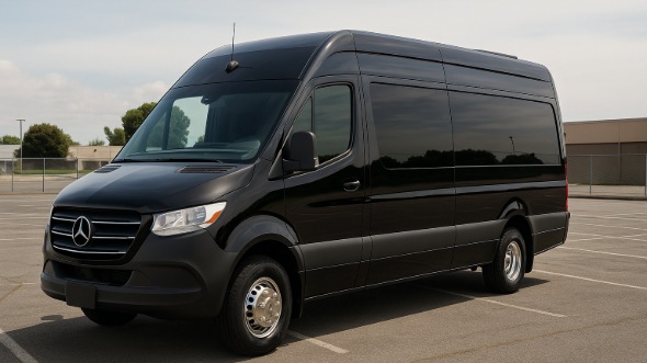Exterior of DeLand Party Bus Company's 14 Passenger Sprinter Limousine in DeLand