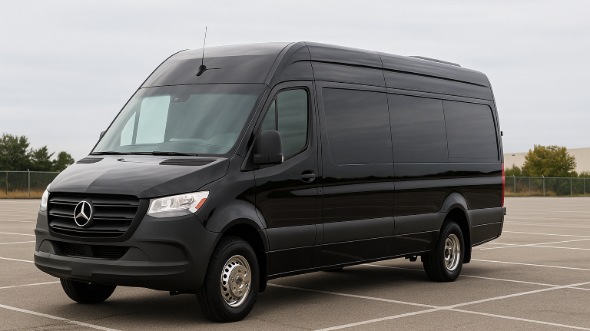 Exterior of Ocala Party Bus Company's 14 Passenger Sprinter Limousine in Ocala