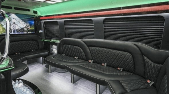 Interior of Pensacola Party Bus Company's 18 Passenger Party Bus in Pensacola