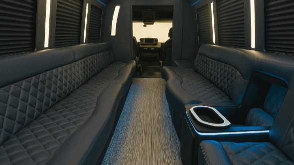 Interior of Homestead Party Bus Company's 20 Passenger Party Bus in Homestead