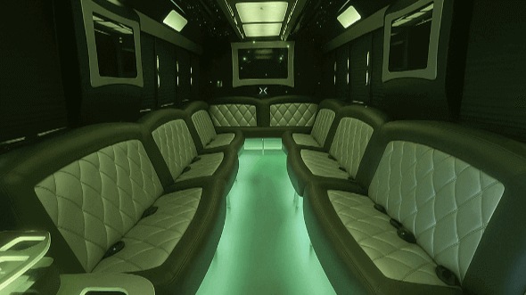 Interior of Winter Haven Party Bus Company's 25 Passenger Party Bus in Winter Haven