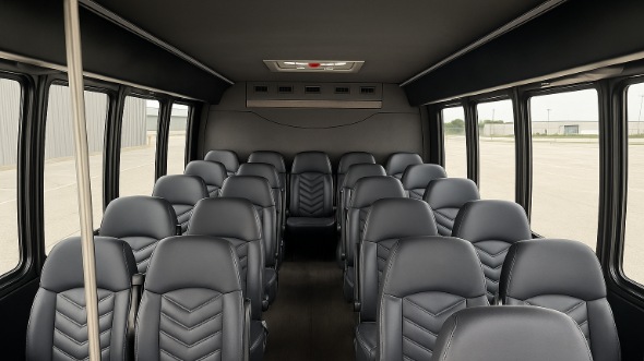 Interior of Florida Party Bus Company's 30 Passenger Minibus in Florida