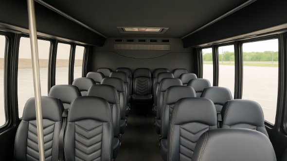 Interior of Florida Party Bus Company's 35 Passenger Minibus in Florida