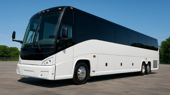 Exterior of Sunrise Party Bus Company's 50 Passenger Party Bus in Sunrise