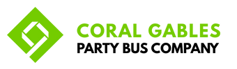 coral gables party bus company logo