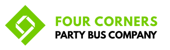four corners party bus company logo