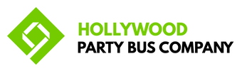 hollywood party bus company logo
