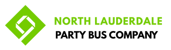 north lauderdale party bus company logo