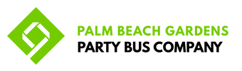 palm beach gardens party bus company logo
