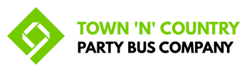 town n country party bus company logo
