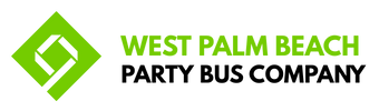 west palm beach party bus company logo